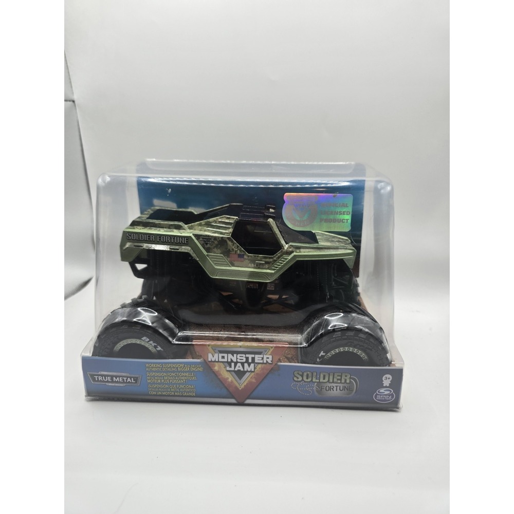 Monster Jam "Soldier Fortune" 1:24th, True Metal By Spin Master NEW